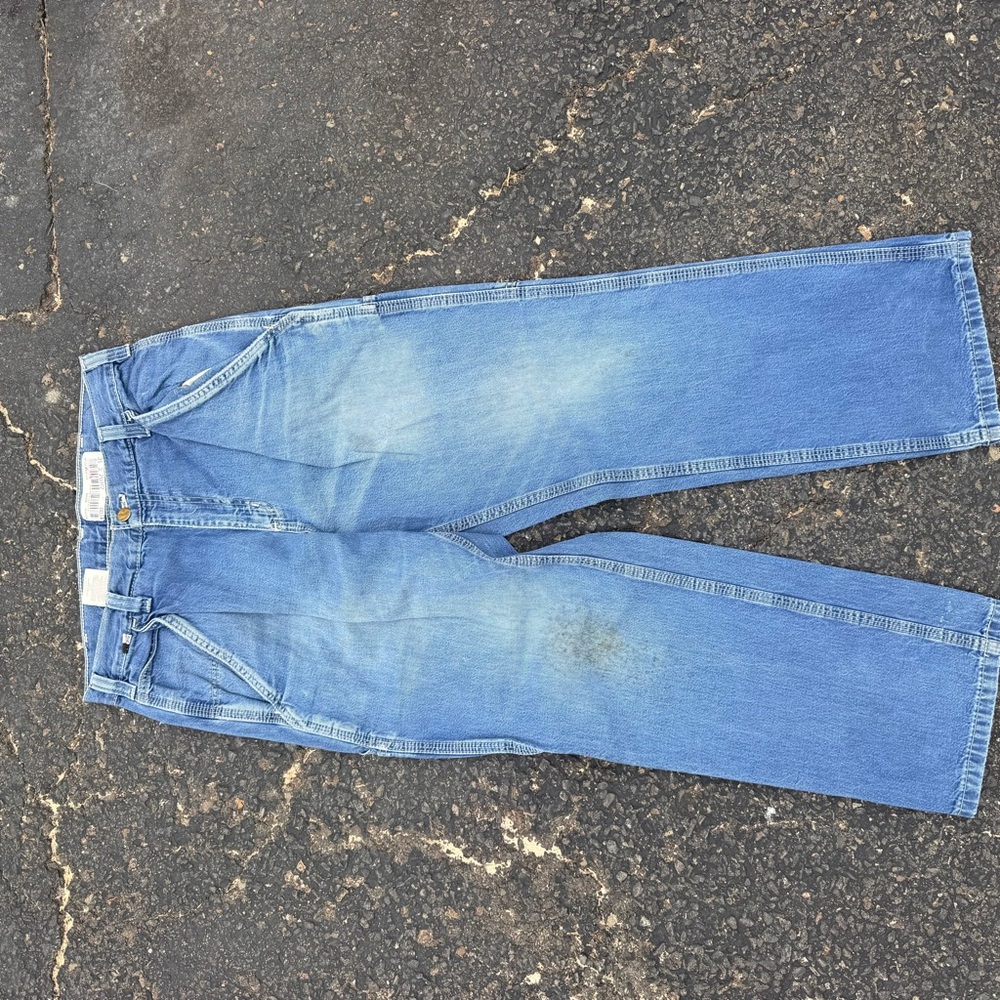 3pack! Vintage/Distressed Carhartt Men's Cat2 FR Blue Jeans! !!32x30!! - Picture 5 of 11